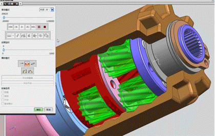雙斜齒行星機(jī)構(gòu)運(yùn)動(dòng)學(xué)仿真